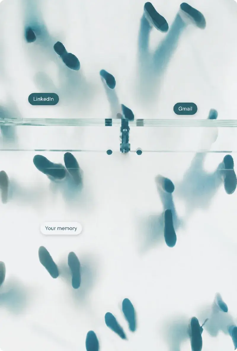 Contacts drifting apart, tagged LinkedIn, Gmail and Your memory.